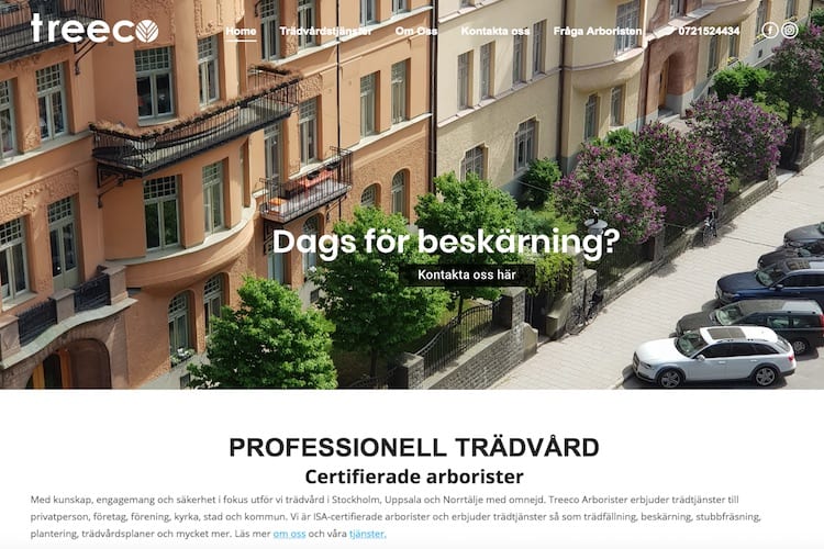 treeco swedish tree surgeon