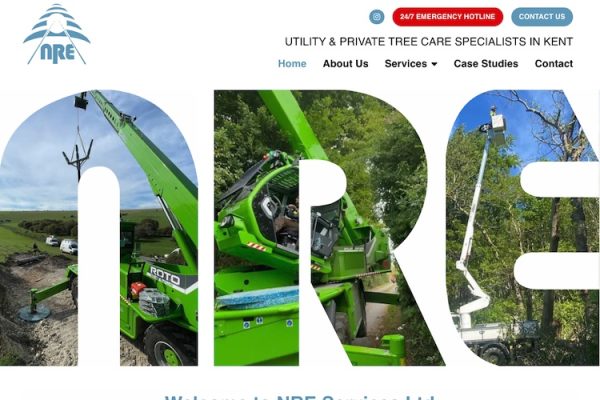 NRE Services Ltd utility tree surgeons in Kent.